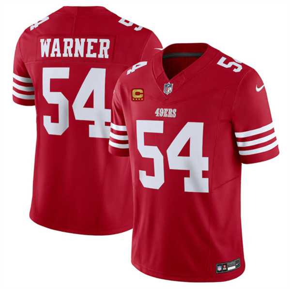 Men & Women & Youth San Francisco 49ers #54 Fred Warner Red 2024 F.U.S.E. With 4-Star C Patch Vapor Untouchable Limited Stitched Jersey